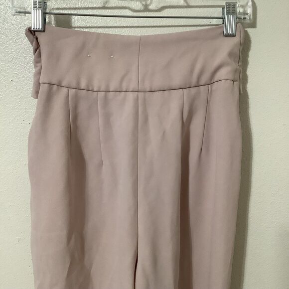 Express Baby Pink Minimalist Super High Rise Ankle Straight Leg Pants XS - Picture 7 of 11